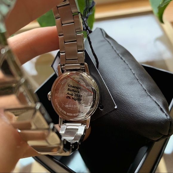 Rebecca Minkoff BFFL Silver Tone Bracelet Watch - Picture 4 of 4
